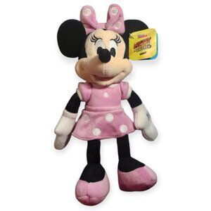 Disney Junior Mickey Mouse Clubhouse Minnie Mouse 10" Plush Doll Pink Dress NWT